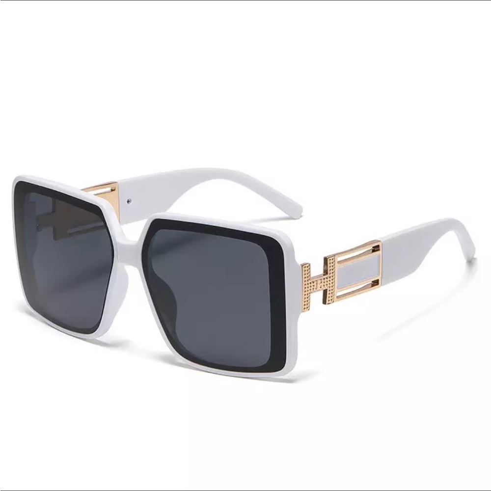 Oversized Square Rimless Sunglasses